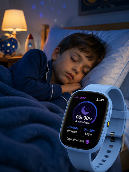Moon Dream PlayWatch — Montre Enfant 22 Jeux, Caméra HD & Suivi Sommeil