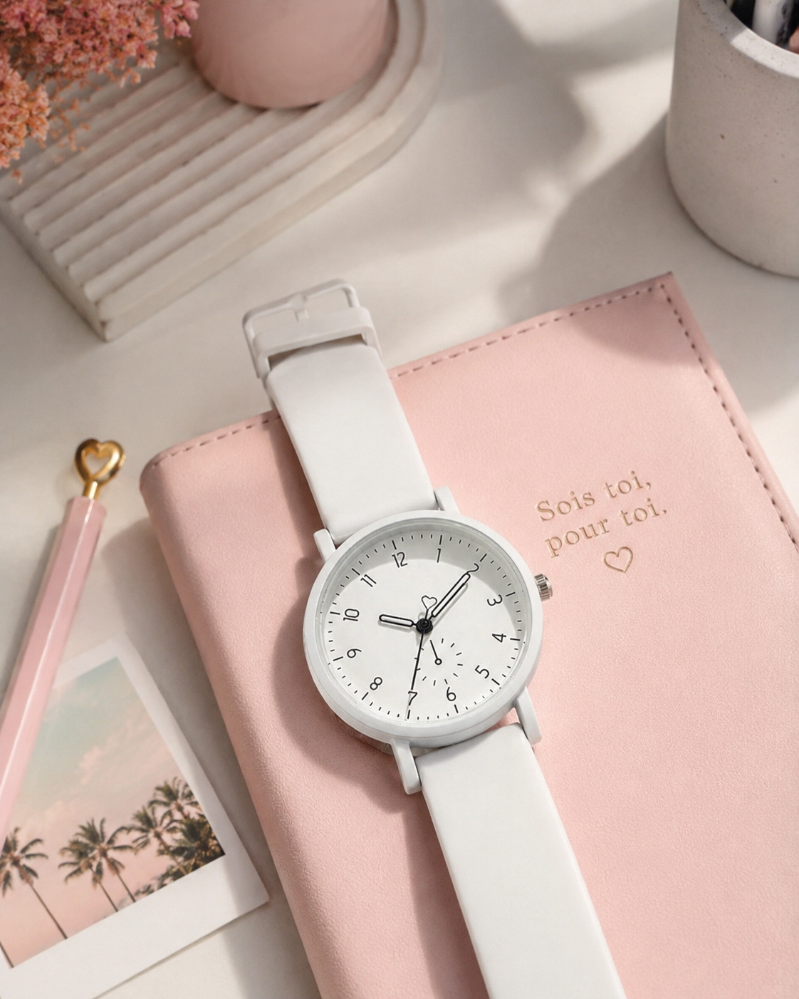 Moon Dream StyleWatch — Montre “ Adolescente ”Fashion Minimaliste Quartz Silicone
