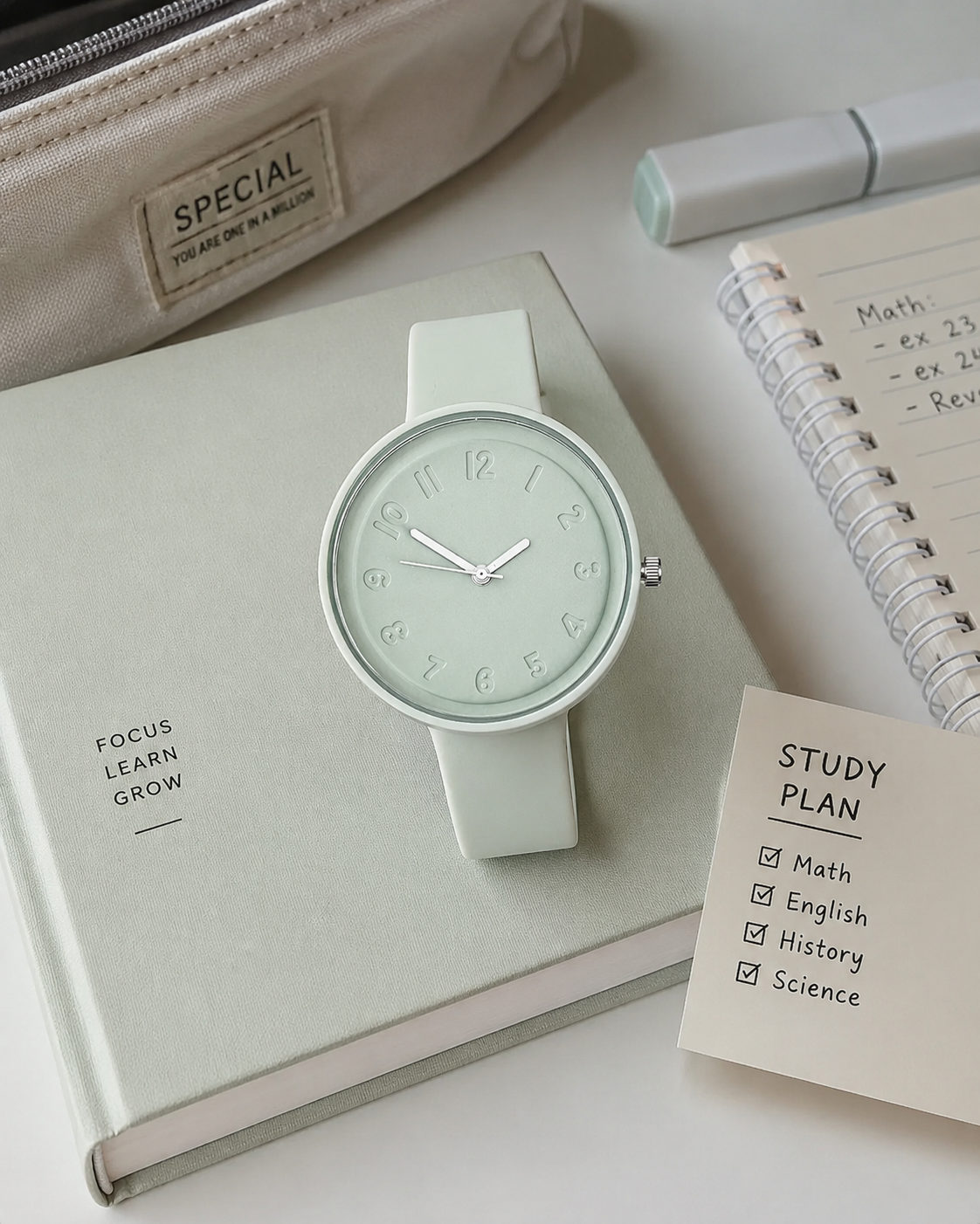Montre Quartz Fashion adolescente – Bracelet Silicone Coloré | Moon Dream