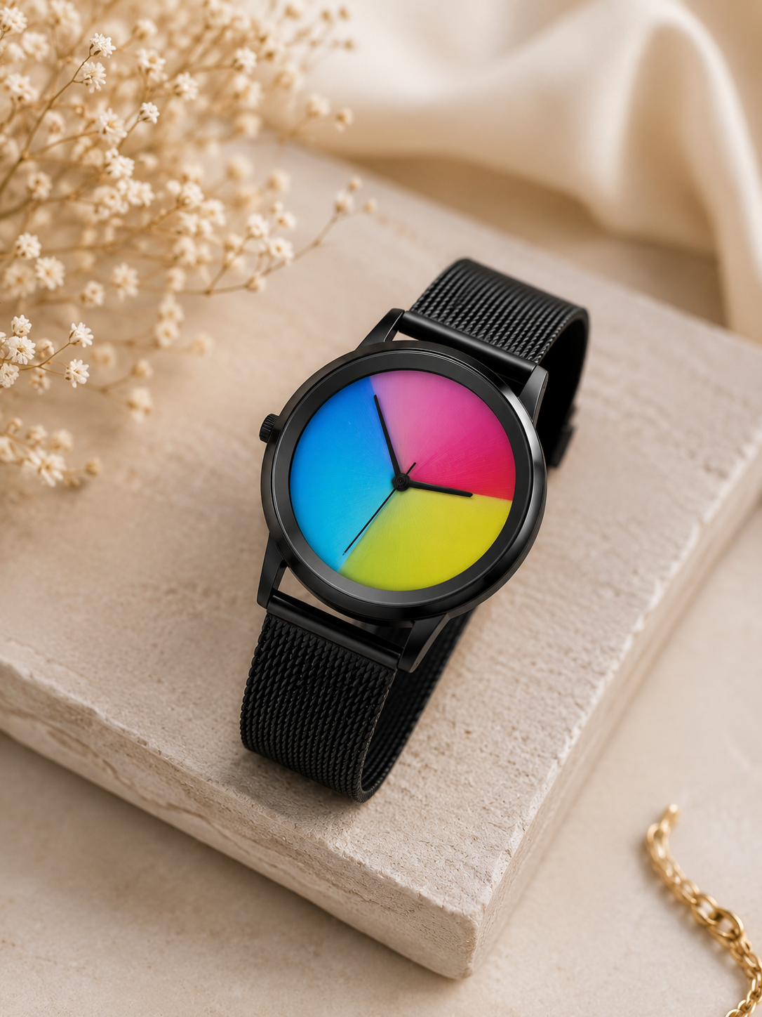 Moon Dream – Montre Femme Quartz Cadran Coloré | Acier Ultra-Fin, Style Casual Chic