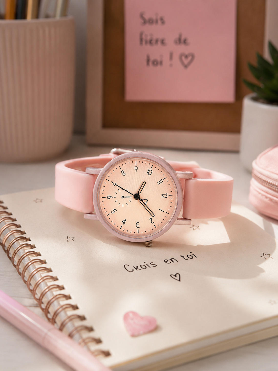 Moon Dream StyleWatch — Montre “ Adolescente ”Fashion Minimaliste Quartz Silicone