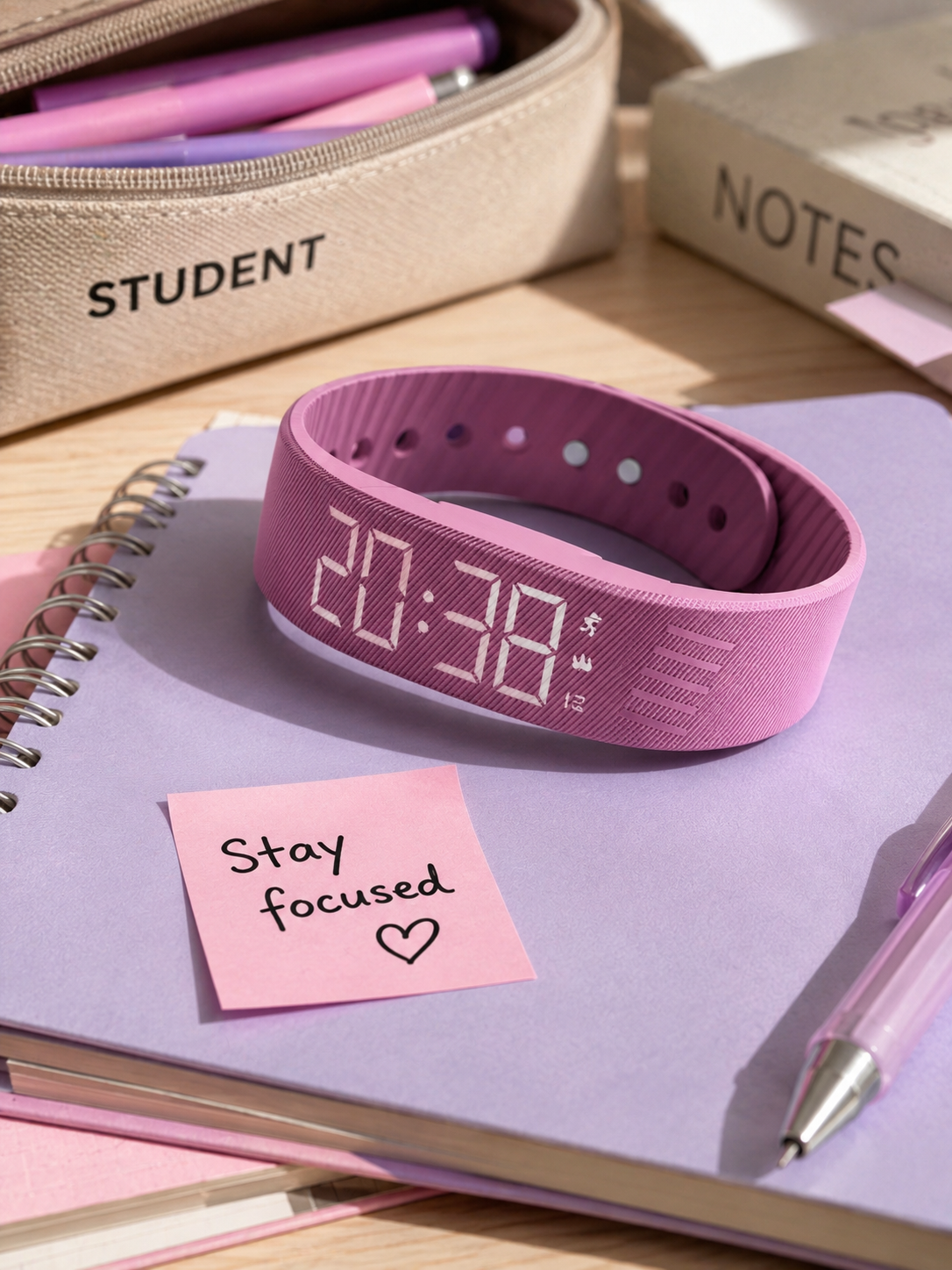 Moon Dream – Bracelet Alarme Vibrant Enfant & Ado | Réveil Silicone, Suivi Sommeil, 9 Coloris