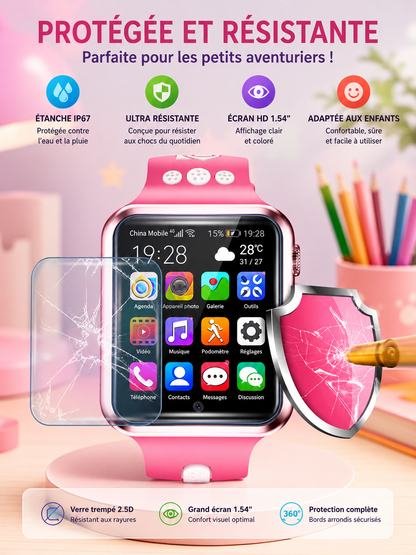 Moon Dream Smartwatch 4G GPS – Montre Connectée Étudiante & Enfant