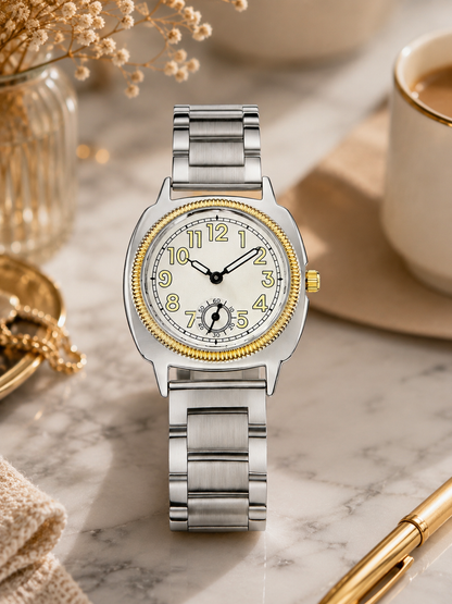 Moon Dream – Montre Femme Quartz Minimaliste | Bracelet Acier, Style Niche & Raffiné