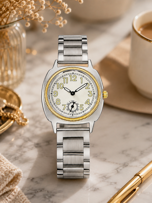 Moon Dream – Montre Femme Quartz Minimaliste | Bracelet Acier, Style Niche & Raffiné