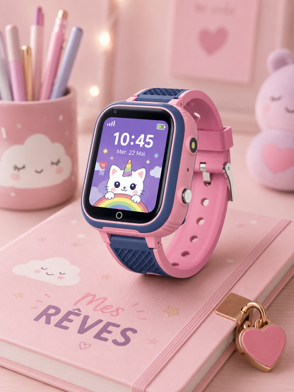 Moon Dream Kids Watch LT21 — Montre Connectée 4G Enfant | GPS | Appel Vidéo | SOS | IP67