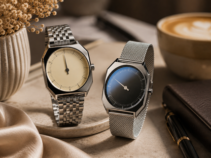 Moon Dream – Montre Homme Vintage Quartz | Design Rare, Bracelet Cuir ou Acier