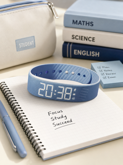 Moon Dream – Bracelet Alarme Vibrant Enfant & Ado | Réveil Silicone, Suivi Sommeil, 9 Coloris