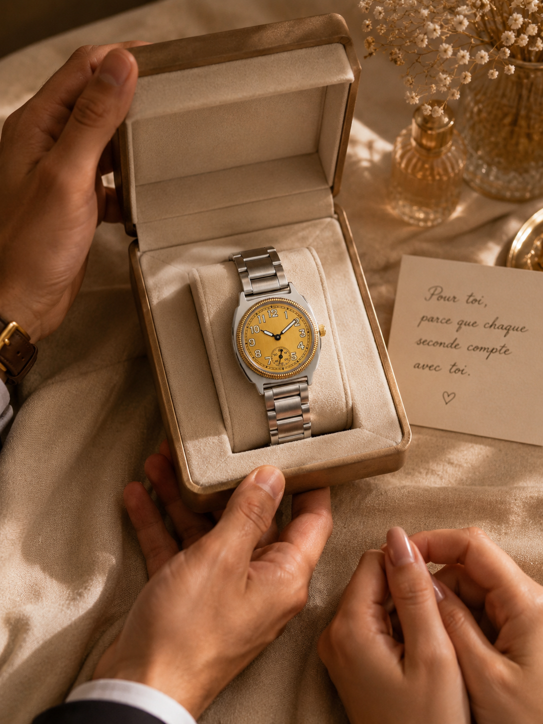 Moon Dream – Montre Femme Quartz Minimaliste | Bracelet Acier, Style Niche & Raffiné