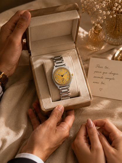 Moon Dream – Montre Femme Quartz Minimaliste | Bracelet Acier, Style Niche & Raffiné