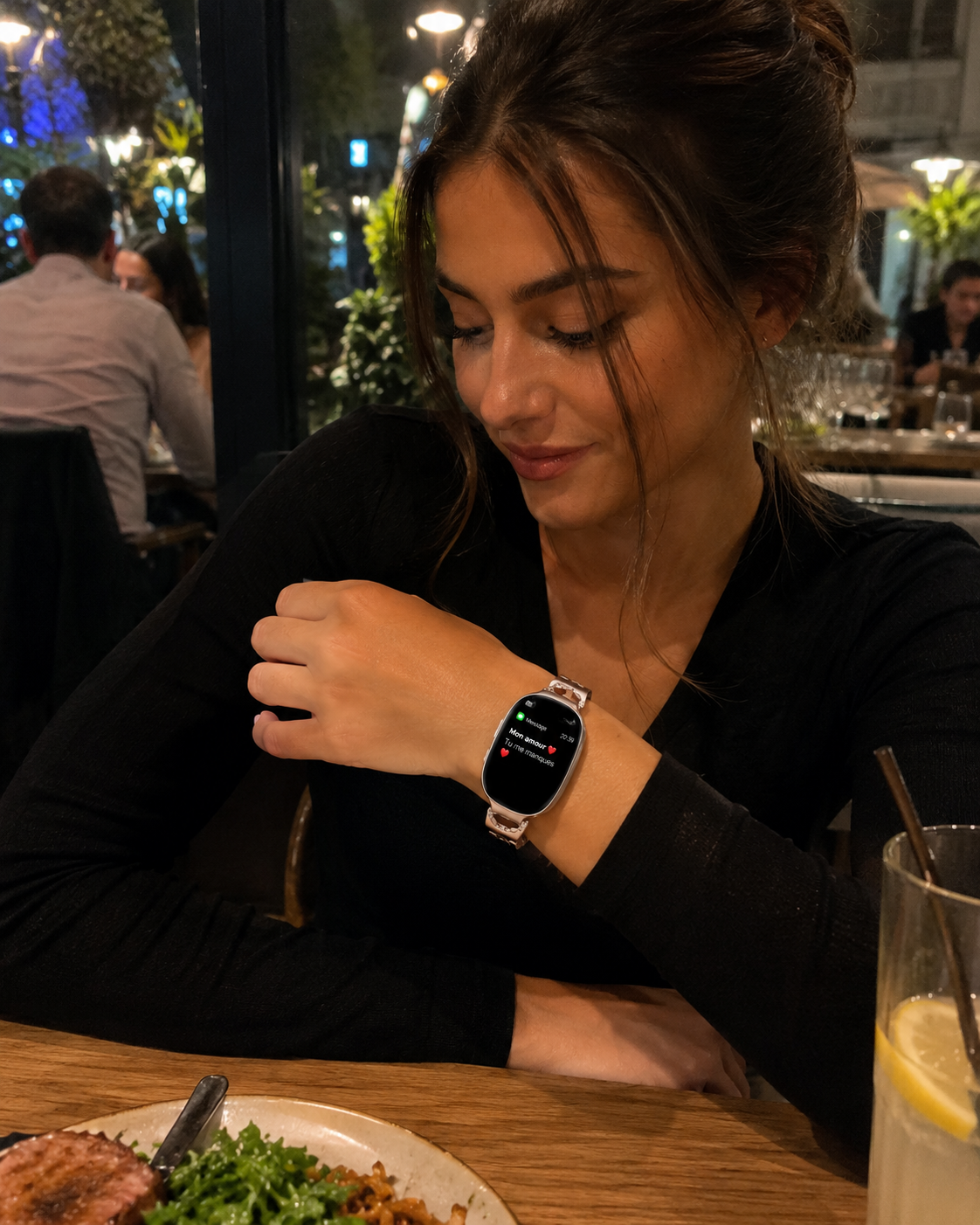 Moon Dream Watch F81 — Montre Connectée Sport Élégante | Suivi Santé | iOS & Android