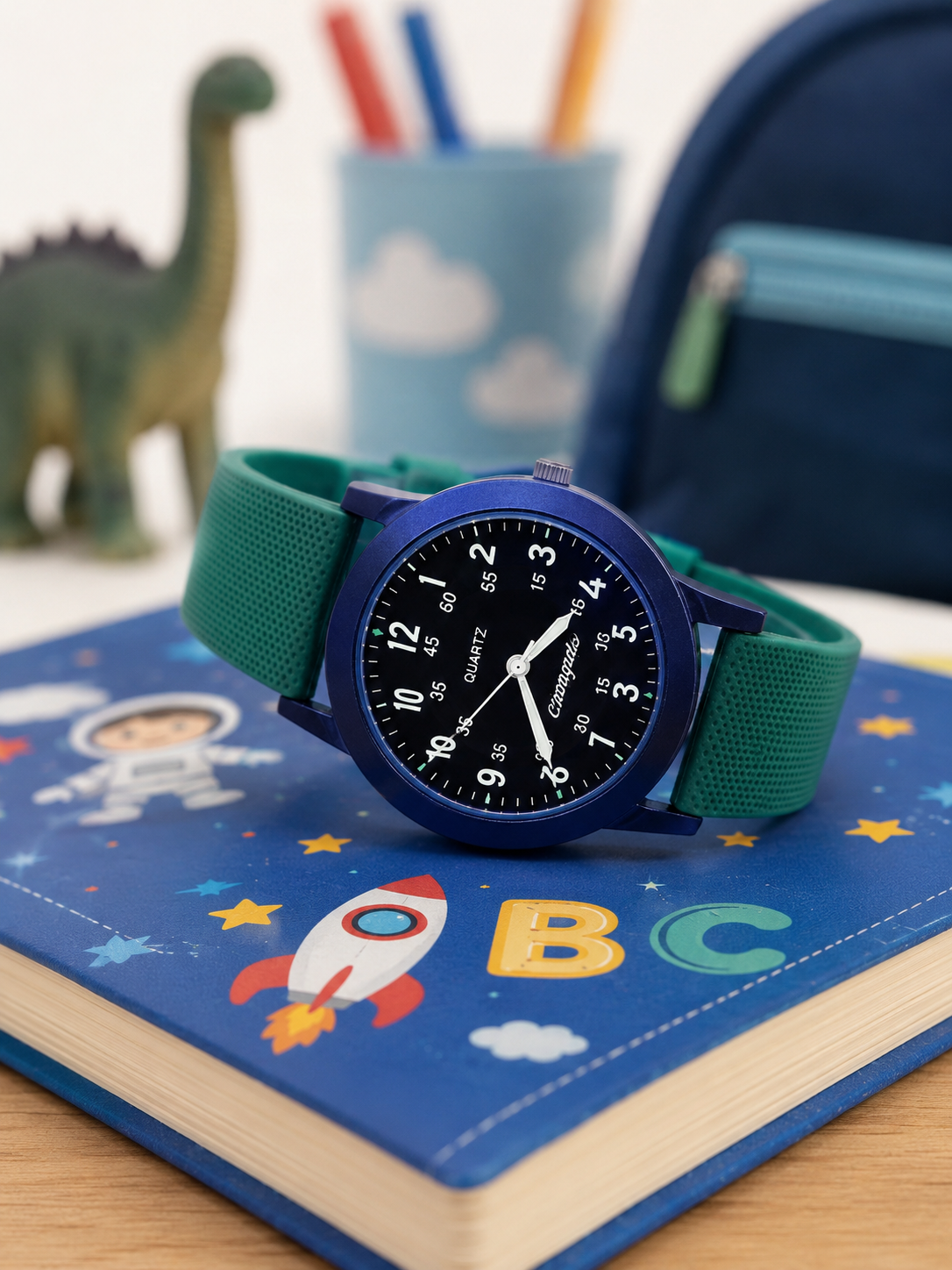 Moon Dream SchoolWatch — Montre Enfant Quartz Examen Aiguilles Lumineuses