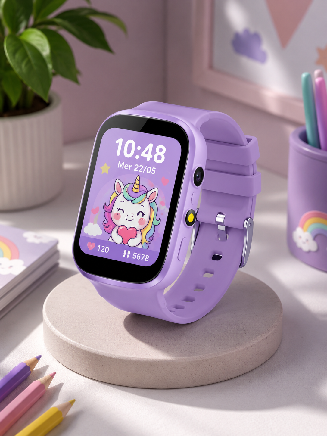 Moon Dream PlayWatch — Montre Enfant 22 Jeux, Caméra HD & Suivi Sommeil