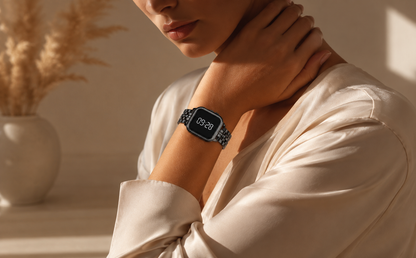 Moon Dream – Montre Digitale Femme Strass | Écran Tactile LED Bracelet Acier