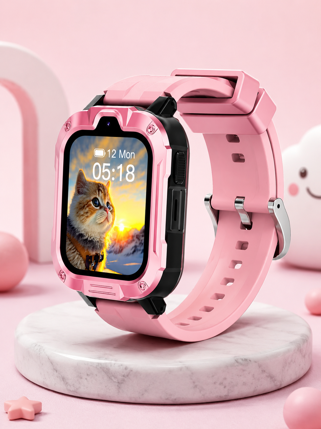 Moon Dream – Montre Connectée Enfant 4G | Batterie 800 mAh, VoLTE HD, GPS & Compatible Monde Entier