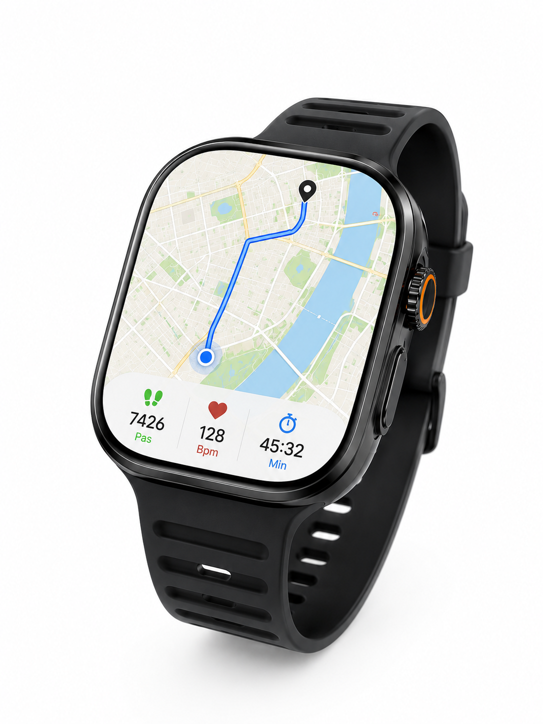 Moon Dream Smartwatch Android Premium — AMOLED 2,4" | 4G/5G | Caméra 13MP | GPS | Google Play