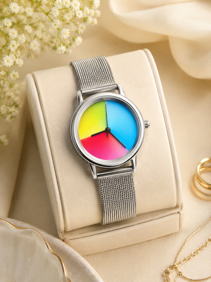 Moon Dream – Montre Femme Quartz Cadran Coloré | Acier Ultra-Fin, Style Casual Chic
