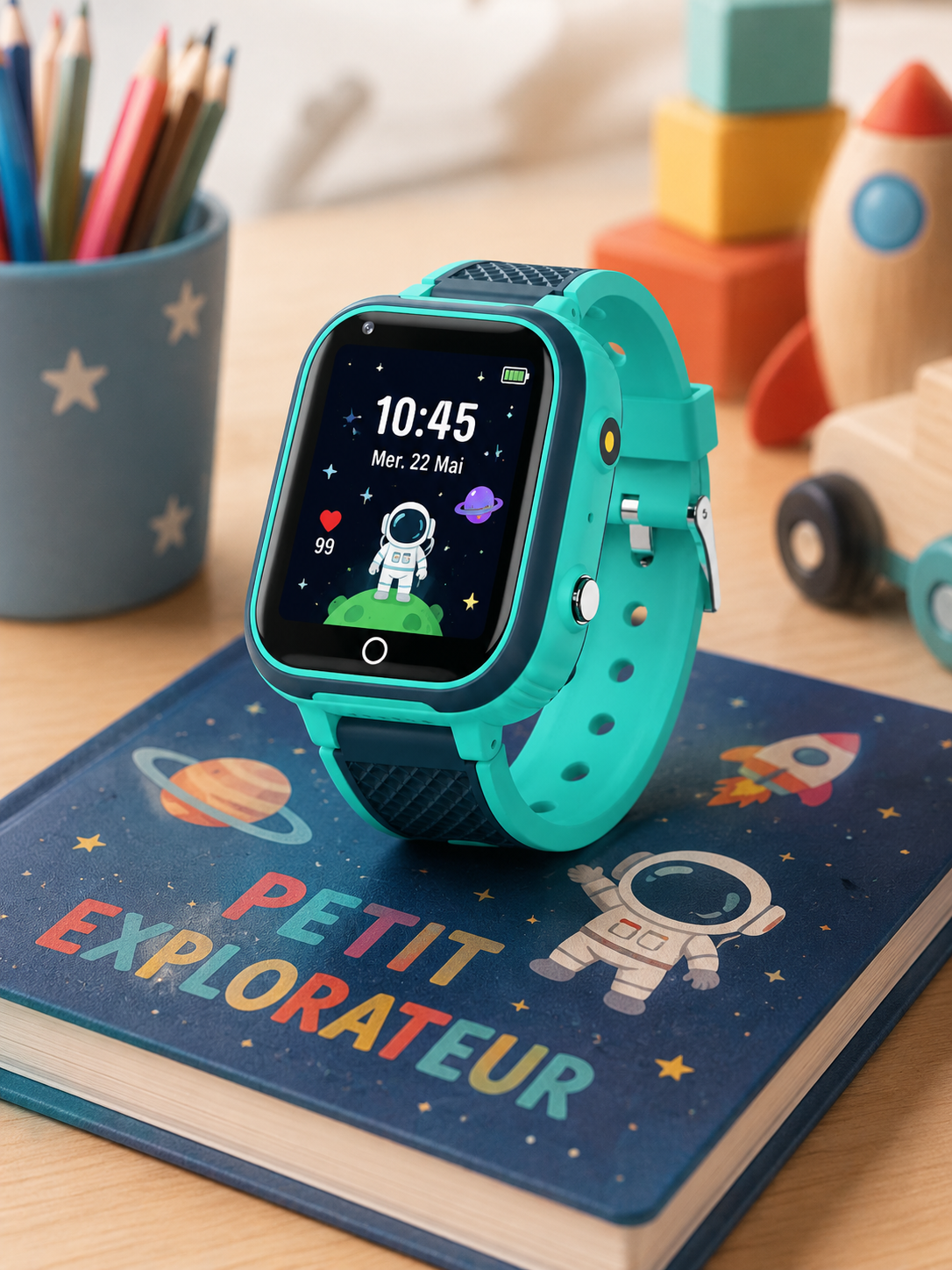 Moon Dream Kids Watch LT21 — Montre Connectée 4G Enfant | GPS | Appel Vidéo | SOS | IP67