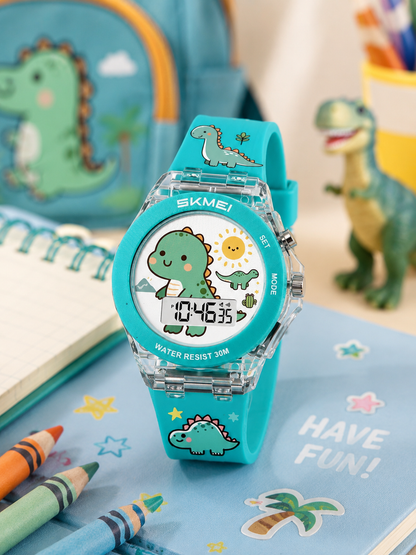 Moon Dream | Montre Digitale Enfant SKMEI 2646 — Cartoon Waterproof 30M Alarme LED Fille & Garçon