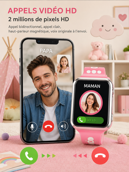 Moon Dream Smartwatch 4G GPS – Montre Connectée Étudiante & Enfant