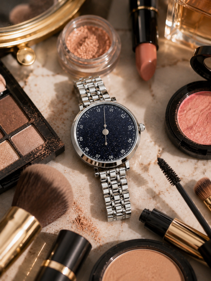 Moon Dream – Montre Femme Cadran Ciel Étoilé | Quartz Japonais, Bracelet Acier Luxe