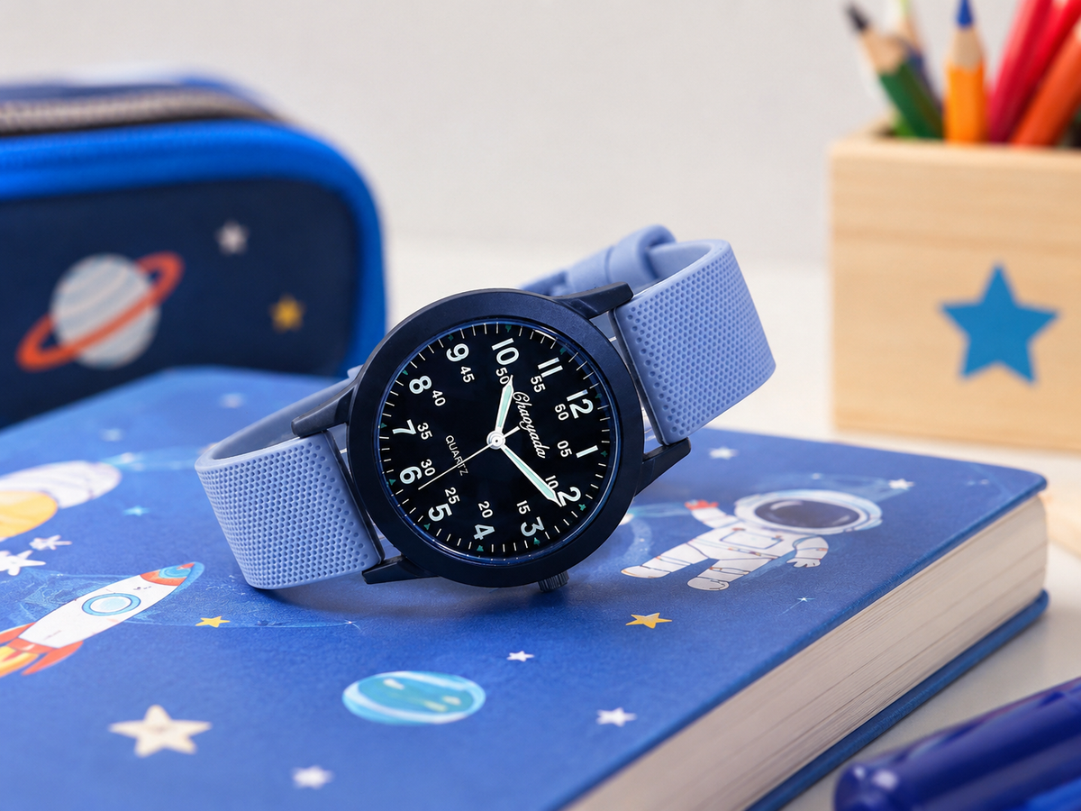 Moon Dream SchoolWatch — Montre Enfant Quartz Examen Aiguilles Lumineuses