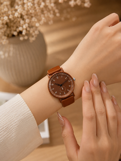 Moon Dream | Montre Quartz Femme “ Adolescente”– Style Minimaliste & Casual Chic