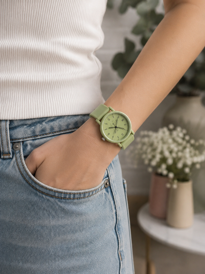 Moon Dream StyleWatch — Montre “ Adolescente ”Fashion Minimaliste Quartz Silicone