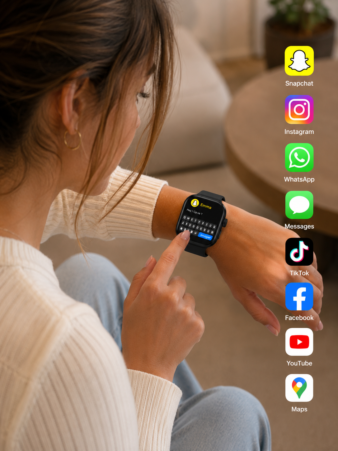 Moon Dream Smartwatch Android Premium — AMOLED 2,4" | 4G/5G | Caméra 13MP | GPS | Google Play