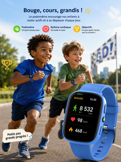 Moon Dream PlayWatch — Montre Enfant 22 Jeux, Caméra HD & Suivi Sommeil