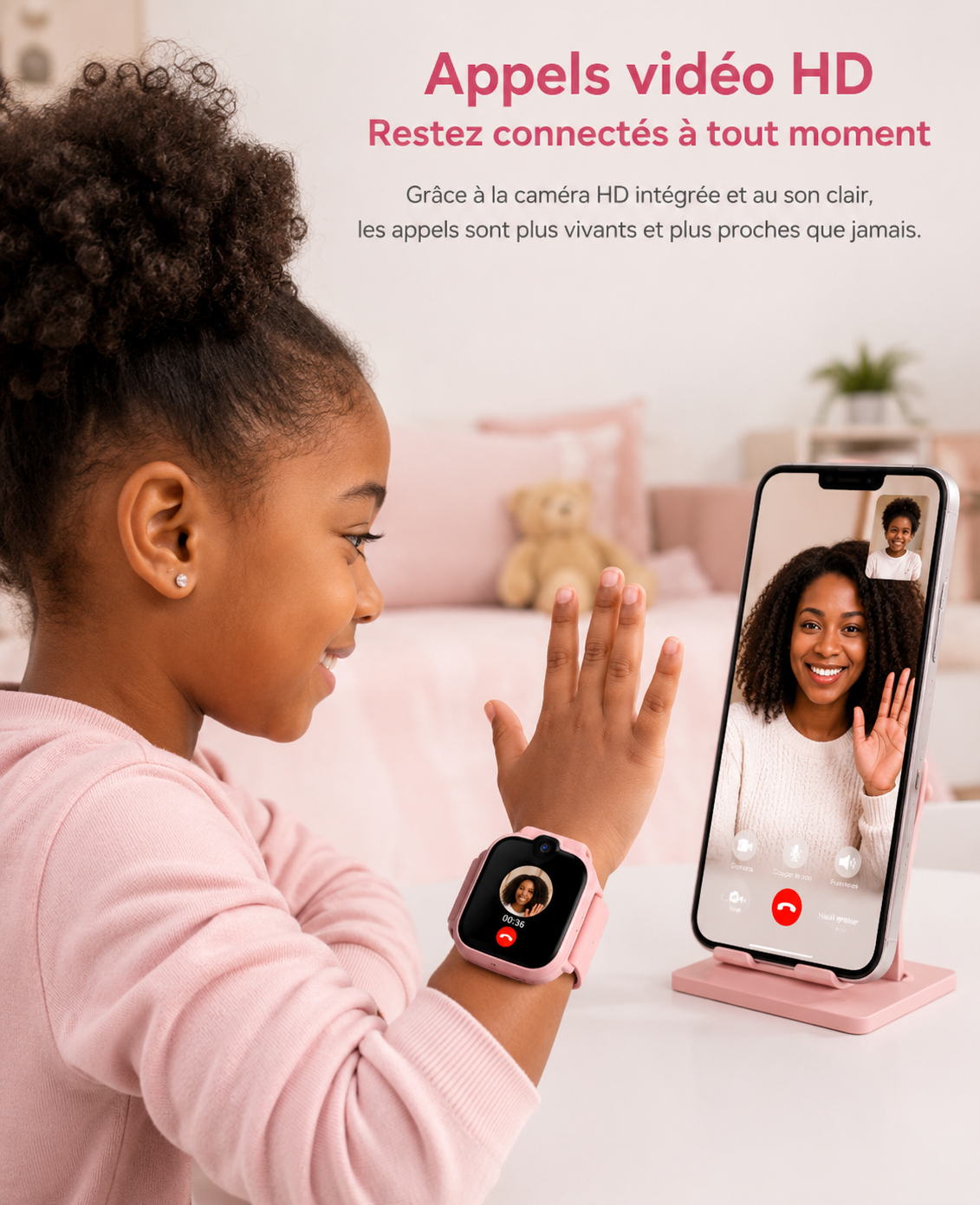 Moon Dream – Montre Connectée Enfant GPS & SOS | Carte SIM, Appels & Caméra 13 MP
