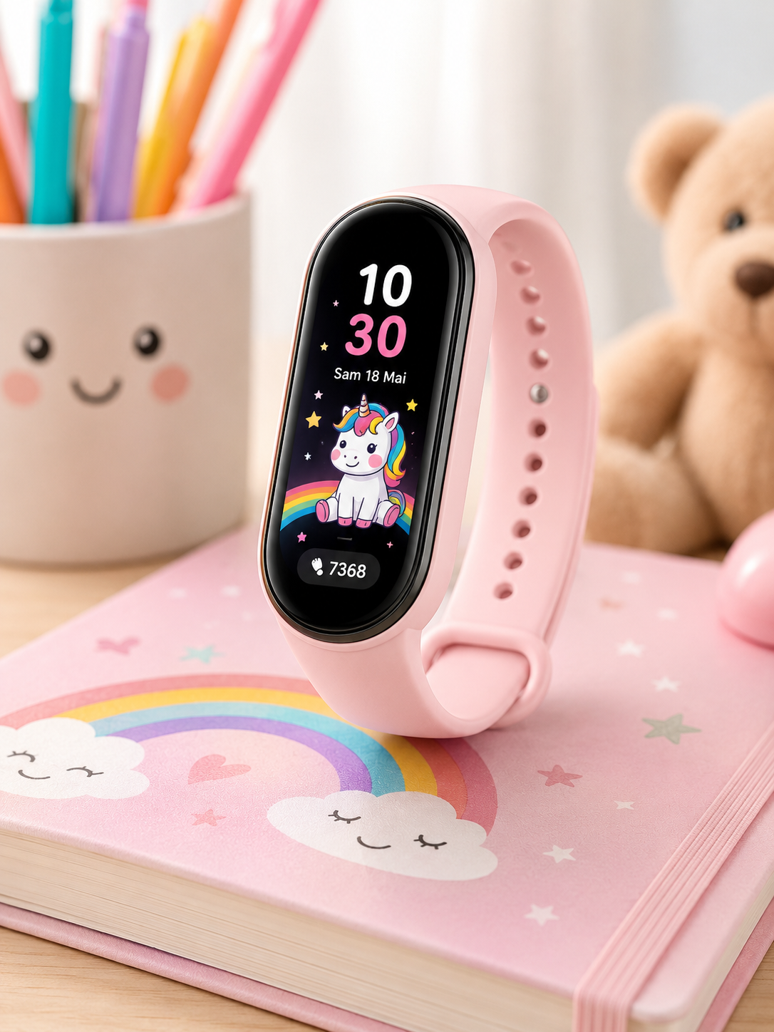 Montre Enfant Kawaii Moon Dream | Digital, Silicone, Sport & École