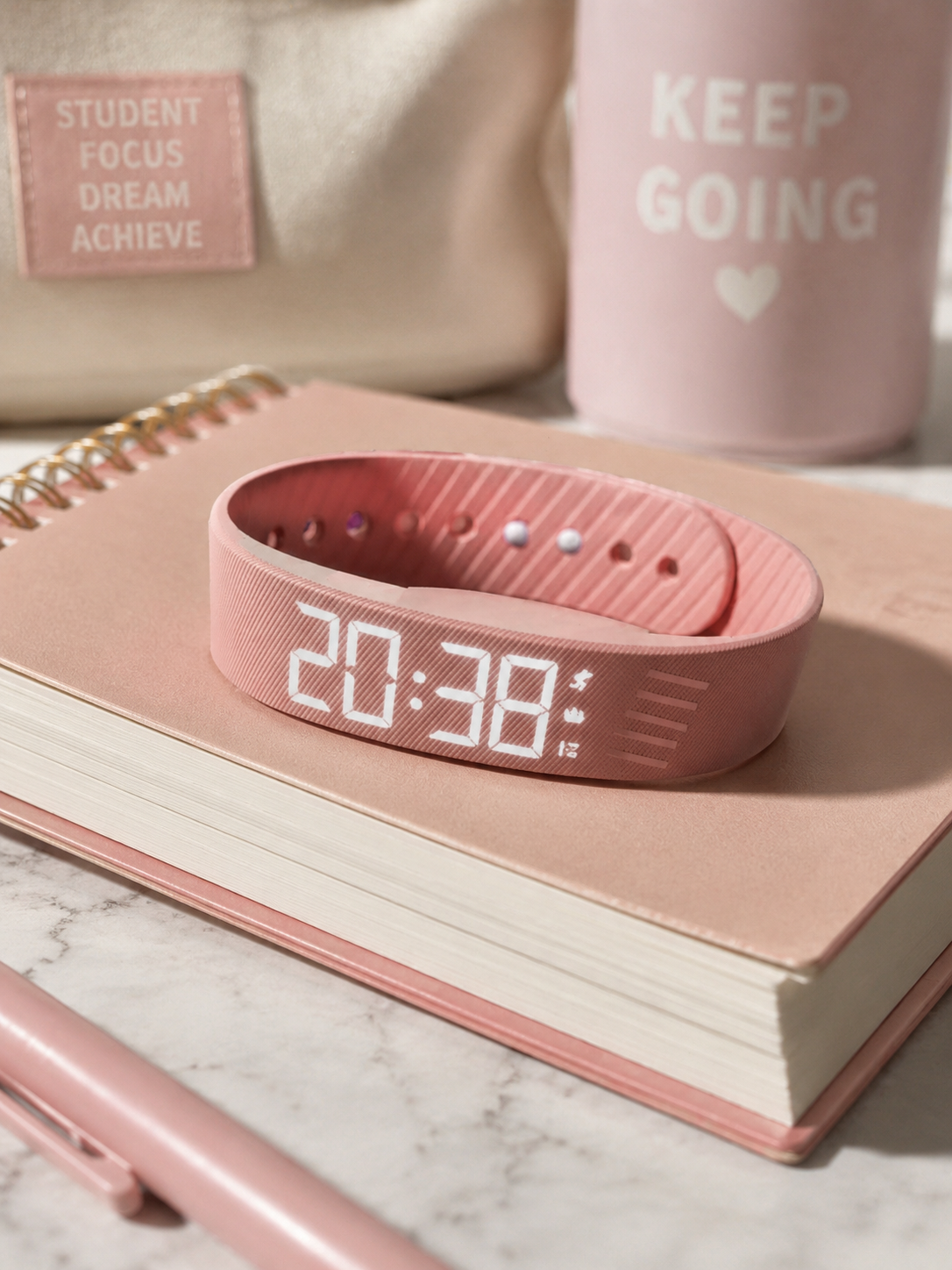 Moon Dream – Bracelet Alarme Vibrant Enfant & Ado | Réveil Silicone, Suivi Sommeil, 9 Coloris