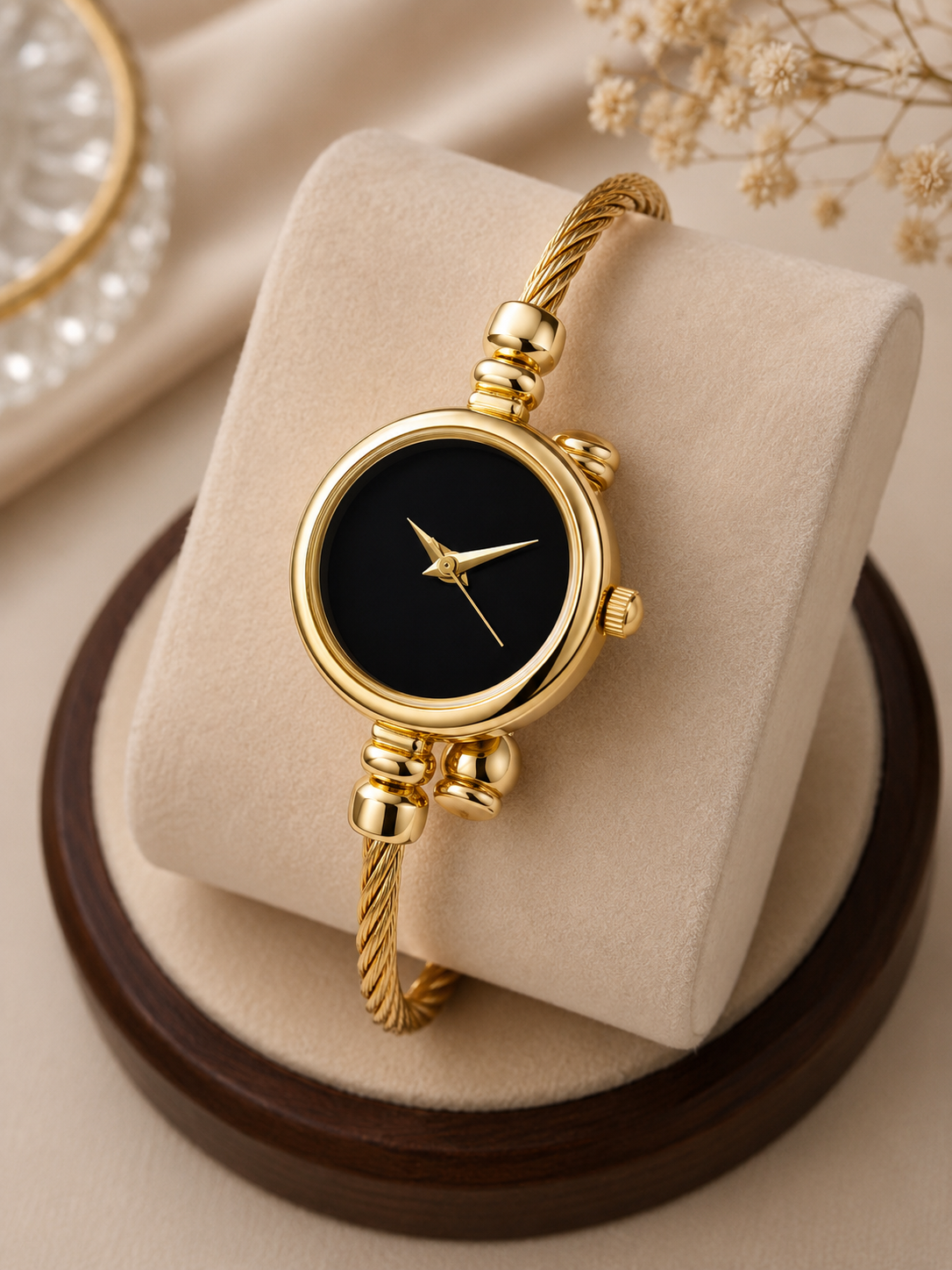Moon Dream – Coffret Duo Montres Femme Bracelet Doré | Quartz Élégant