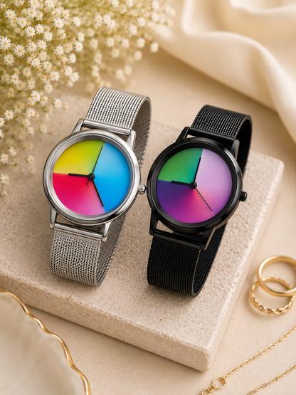 Moon Dream – Montre Femme Quartz Cadran Coloré | Acier Ultra-Fin, Style Casual Chic