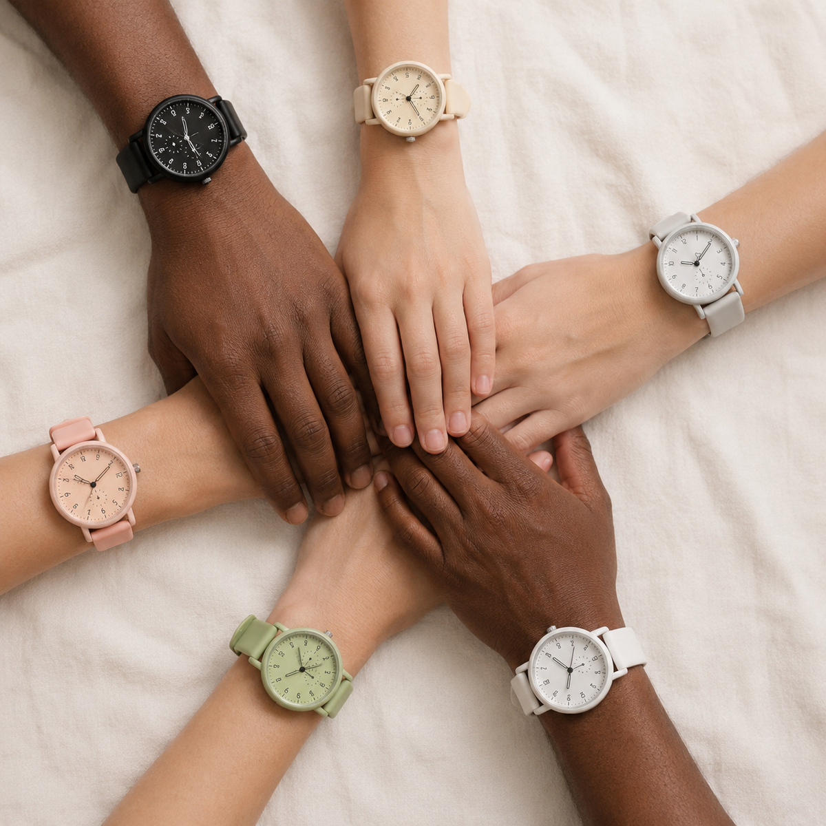 Moon Dream StyleWatch — Montre “ Adolescente ”Fashion Minimaliste Quartz Silicone