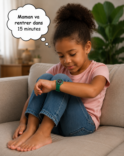 Moon Dream SchoolWatch — Montre Enfant Quartz Examen Aiguilles Lumineuses