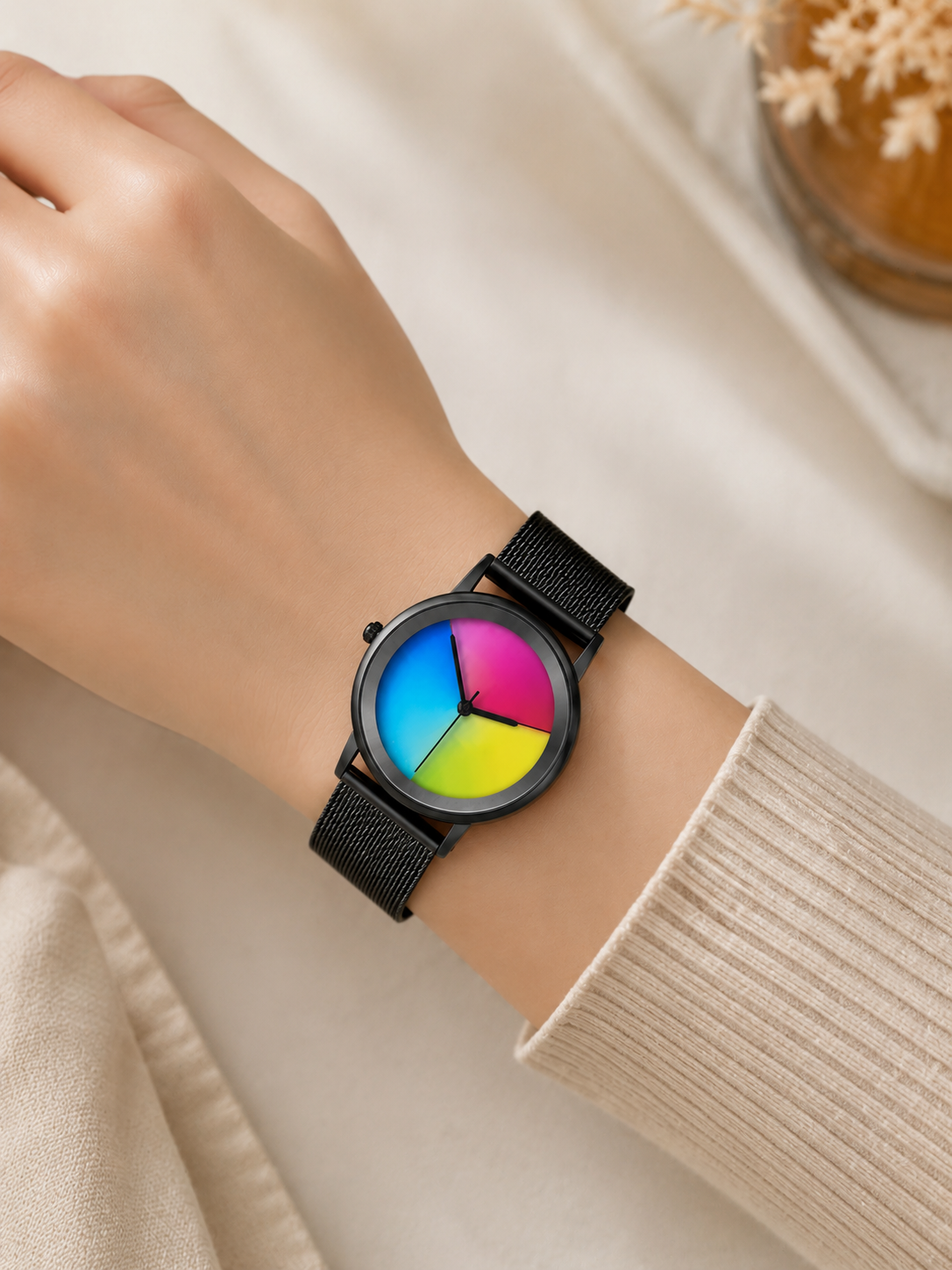 Moon Dream – Montre Femme Quartz Cadran Coloré | Acier Ultra-Fin, Style Casual Chic