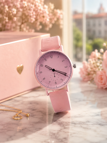 Moon Dream | Montre Quartz Femme “ Adolescente”– Style Minimaliste & Casual Chic