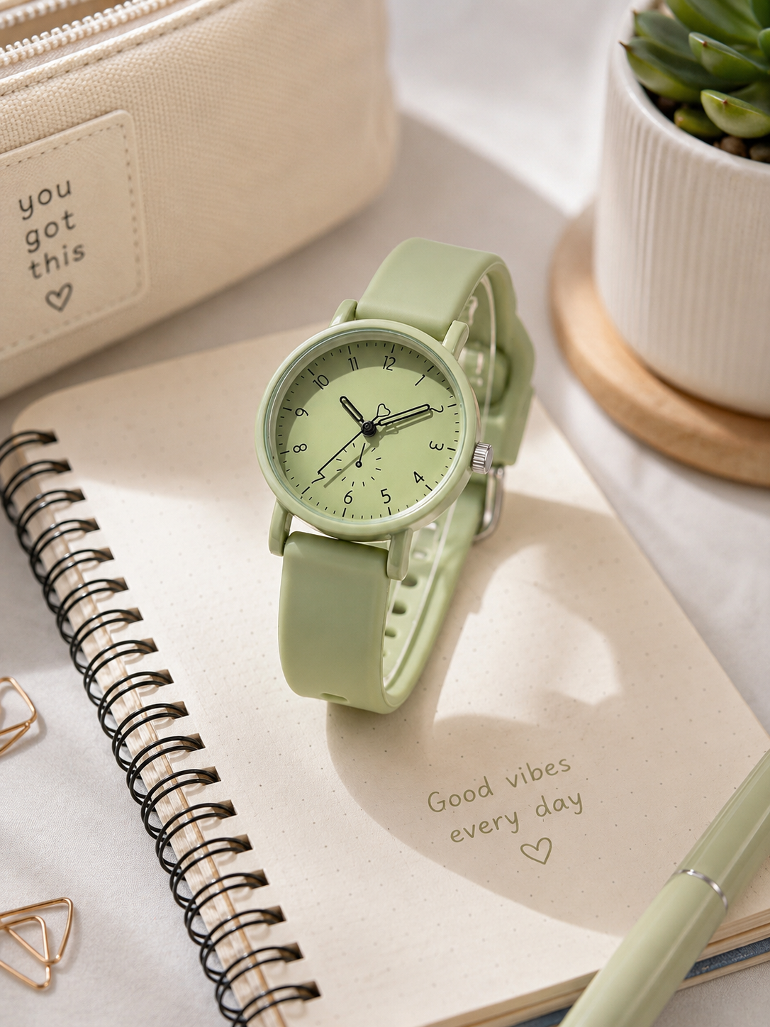 Moon Dream StyleWatch — Montre “ Adolescente ”Fashion Minimaliste Quartz Silicone