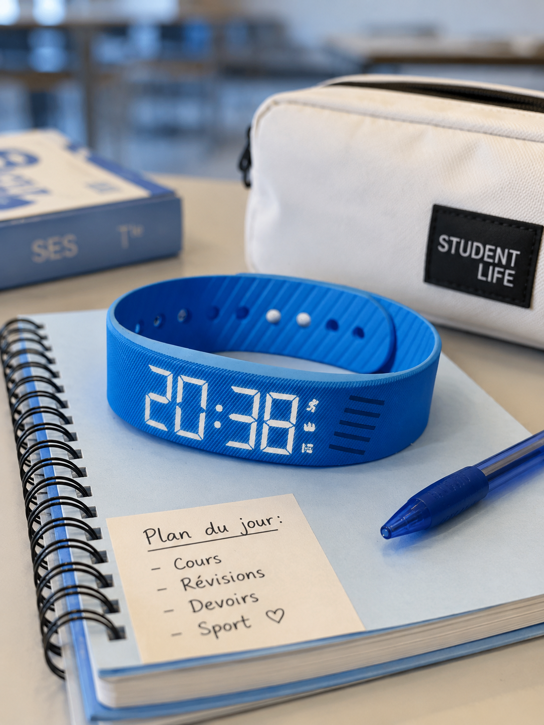 Moon Dream – Bracelet Alarme Vibrant Enfant & Ado | Réveil Silicone, Suivi Sommeil, 9 Coloris