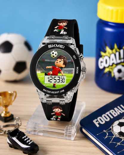 Moon Dream | Montre Digitale Enfant SKMEI 2646 — Cartoon Waterproof 30M Alarme LED Fille & Garçon