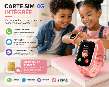 Moon Dream KidWatch 4G — Montre Connectée Enfant GPS & Appel Vidéo