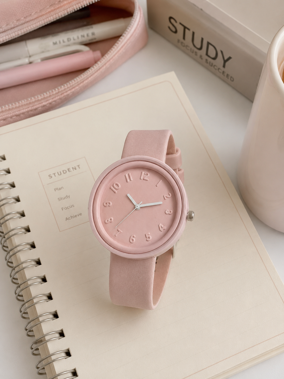 Montre Quartz Fashion adolescente – Bracelet Silicone Coloré | Moon Dream