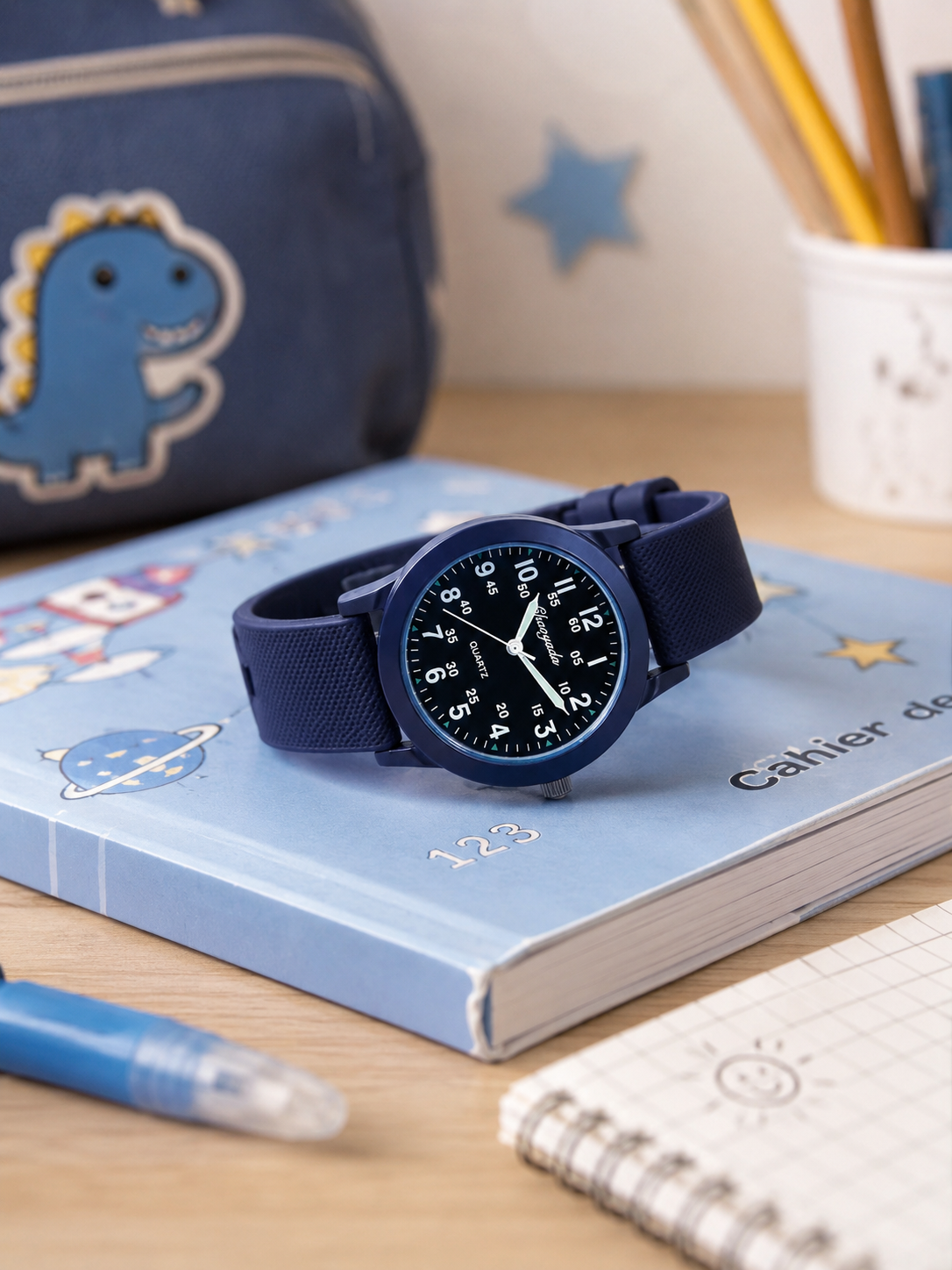 Moon Dream SchoolWatch — Montre Enfant Quartz Examen Aiguilles Lumineuses