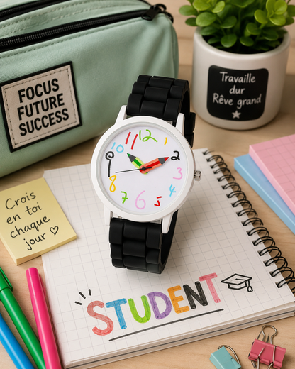 Moon Dream – Montre Enfant & Femme Silicone Jelly | Quartz, 9 Coloris, Style Casual
