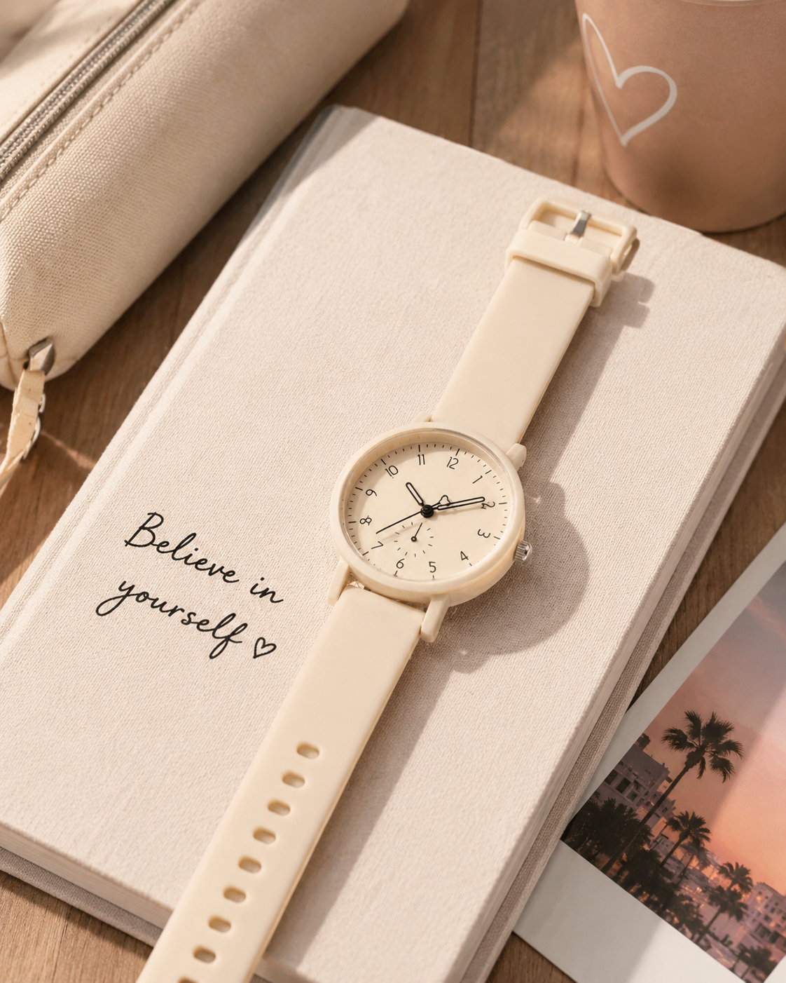 Moon Dream StyleWatch — Montre “ Adolescente ”Fashion Minimaliste Quartz Silicone
