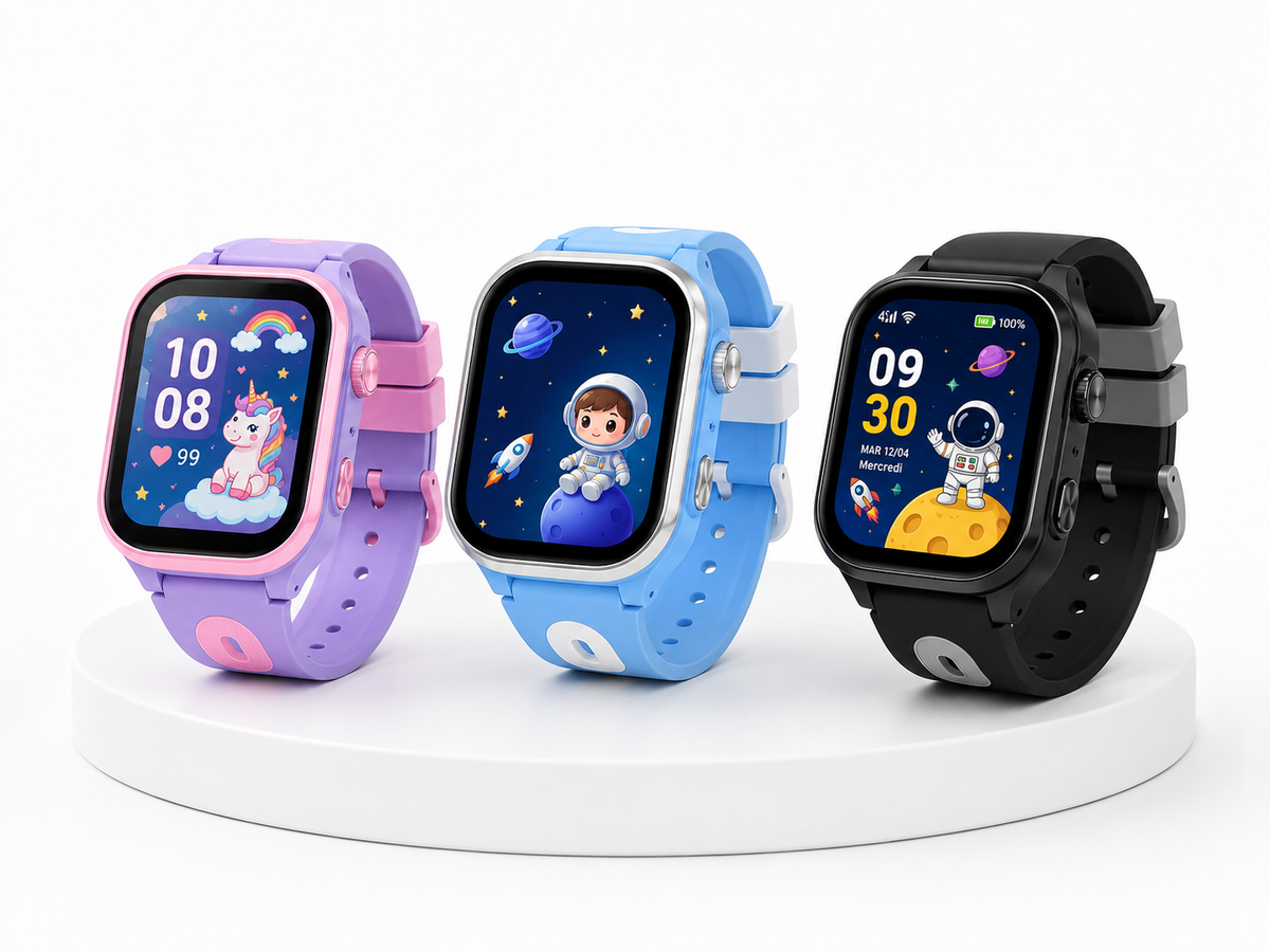 Moon Dream – Montre Connectée Enfant 4G | Grand Écran 2” IPS, GPS, Appel Vidéo & IP67