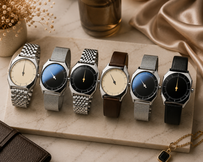 Moon Dream – Montre Homme Vintage Quartz | Design Rare, Bracelet Cuir ou Acier