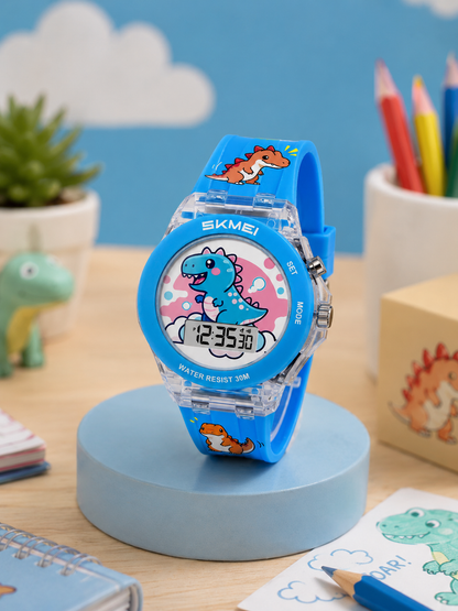 Moon Dream | Montre Digitale Enfant SKMEI 2646 — Cartoon Waterproof 30M Alarme LED Fille & Garçon